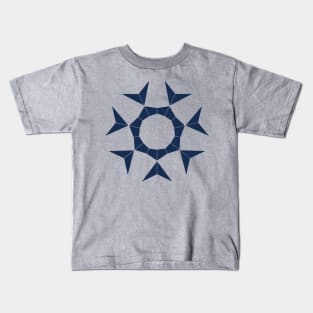 7 point dark blue star Kids T-Shirt